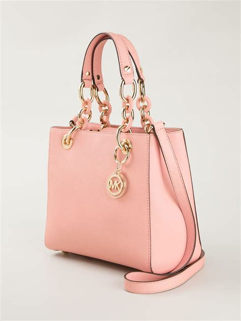 michael kors peach handbag|michael kors handbags pink tote.